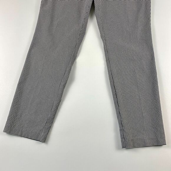 Lila Rose Womens Sz 10 Pants Black White Gingham Checkered Print Tapered Ankle - Picture 7 of 9